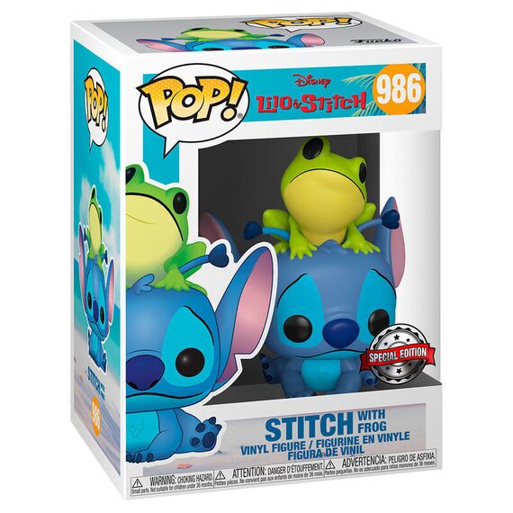 POP figure Disney Lilo & Stitch - Stitch with Frog Exclusive |  Techbox