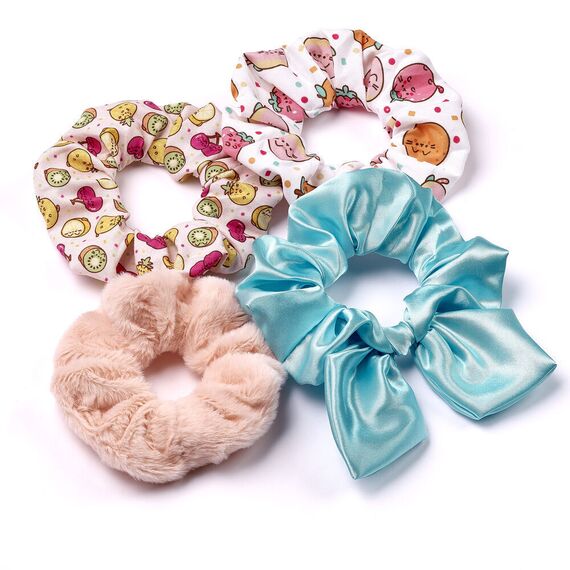 Pusheen Set 4 hair scrunchies |  Techbox