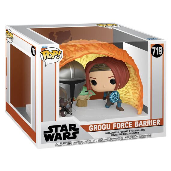 POP figure Moments Star Wars The Mandalorian Grogu Force Barrier |  Techbox