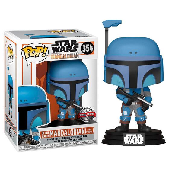 POP figure Star Wars Mandalorian Death Watch Mandalorian Two Stripes Exclusive - Funko POP - Collectibles - Techbox