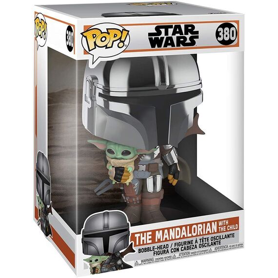 POP figure Star Wars Mandalorian with Yoda Child 25cm - FIGURES|POP VINYLS - Product details