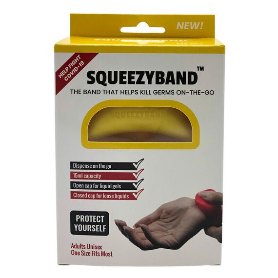 Yellow Adjustable Gel Dispenser Adult Bracelet | Techbox