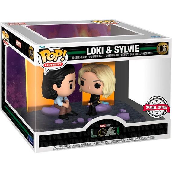 POP figure Moment Marvel Loki - Loki and Sylvie Exclusive - Funko POP - Collectibles - Techbox