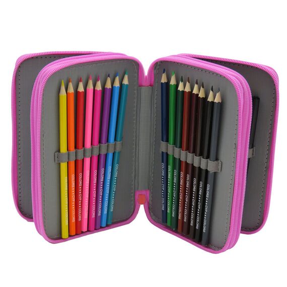 Pepa Pig triple pencil case - STATIONERY / SCHOOL|FILLED PENCIL CASE - Λεπτομέρειες προϊόντος
