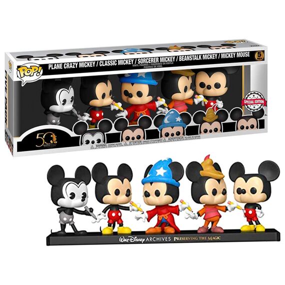 POP pack 5 figures Disney Archives Mickey Exclusive - FIGURES|POP VINYLS