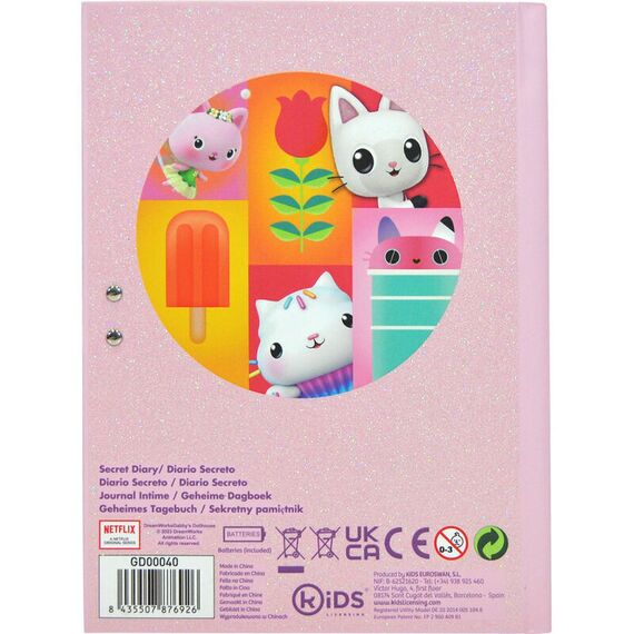 Gabbys Dollhouse secret diary with sound - Merchandise Office Supplies - Various - Techbox