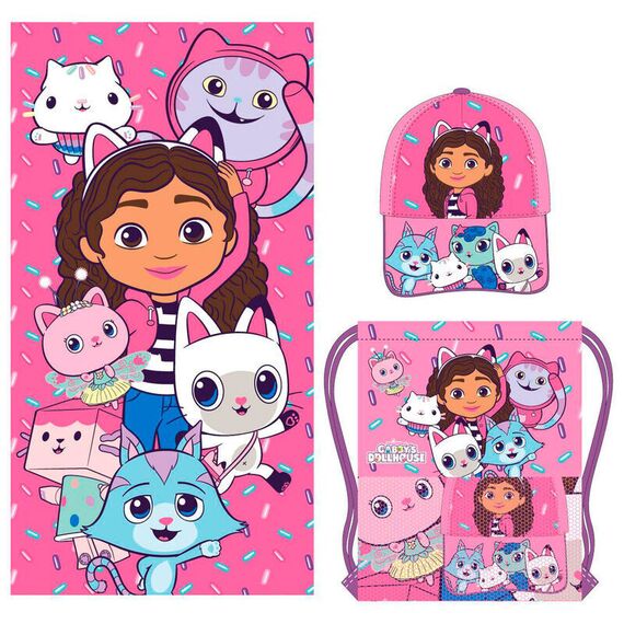 Gabbys Dolls House set towel + bag + cap - Beach - Towels & Swimsuits - Fashion - Techbox
