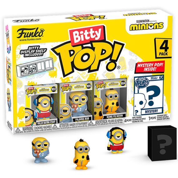 Blister 4 figures Bitty POP Minions Series 3 |  Techbox