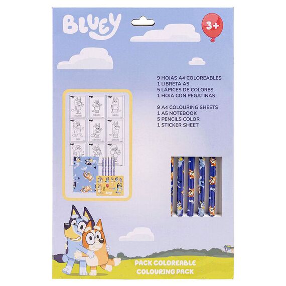 Bluey Colouring stationery set - Merchandise Office Supplies - Various - Techbox