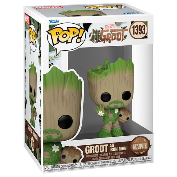 POP figure Marvel We Are Groot - Groot as Iron Man |  Techbox