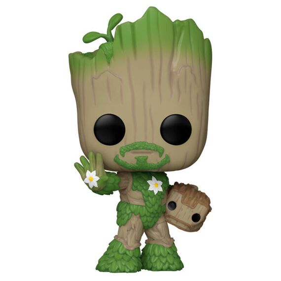 POP figure Marvel We Are Groot - Groot as Iron Man |  Techbox