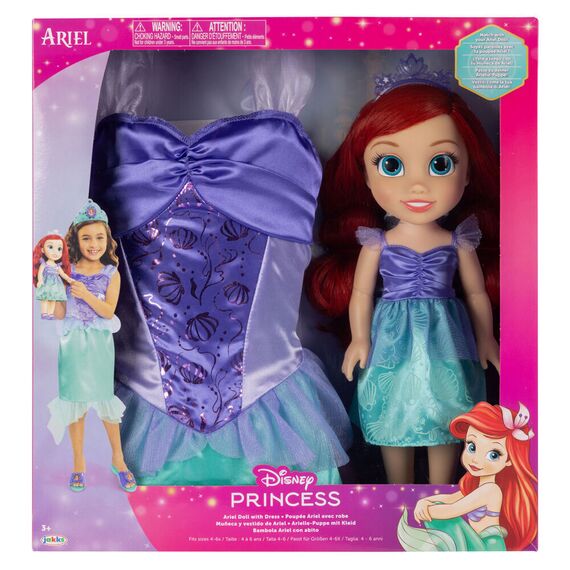 Disney The Little Mermaid Ariel doll + costume 38cm |  Techbox