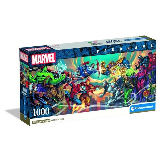 Marvel Heroes vs Villains panorama puzzle 1000pcs |  Techbox