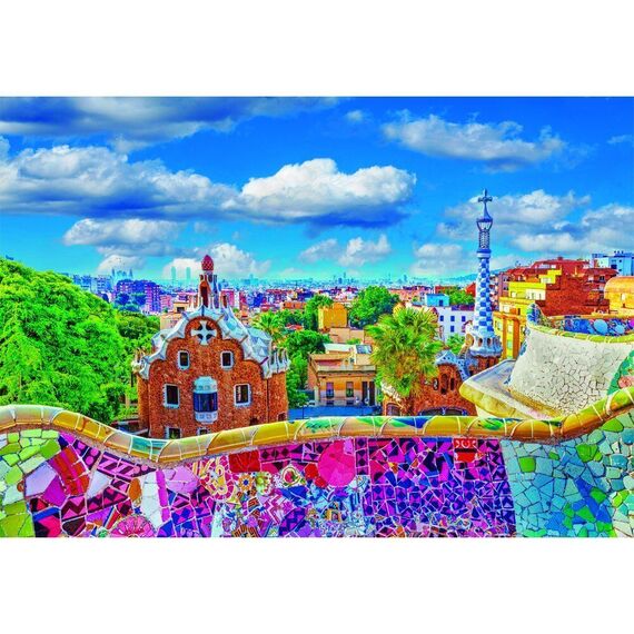 High Quality Park Guell Barcelona puzzle 1000pcs |  Techbox