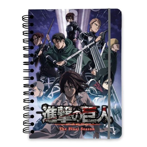 Attack on Titan A5 notebook |  Techbox