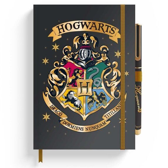 Harry Potter Hogwarts A5 premium notebook + pen |  Techbox