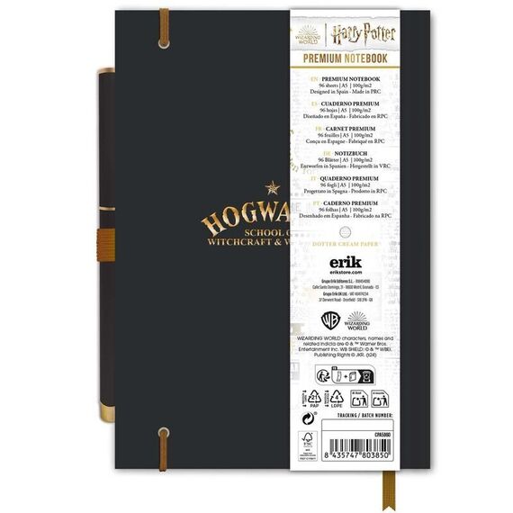 Harry Potter Hogwarts A5 premium notebook + pen |  Techbox