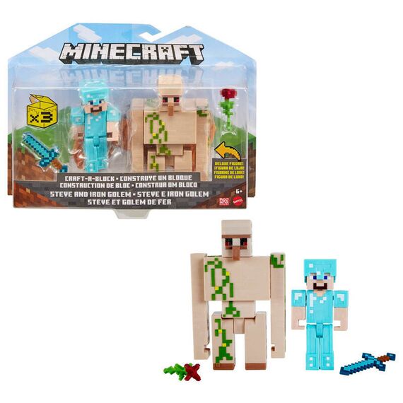 Minecraft set 2 figures assorted 8cm - Figurines - Collectibles - Techbox