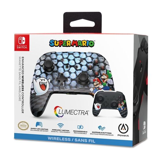 PowerA Enhanced Wireless Controller for Nintendo Switch with Lumectra – Mario Peek-A-Boo / Nintendo Switch | Techbox