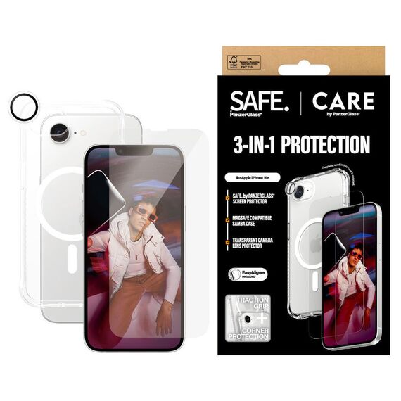 CARE by PanzerGlass - Fashion 3-in-1 Bundle - iPhone 16e / Electronics