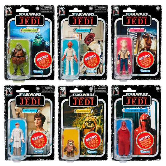 Star Wars Return of the Jedi Retro Collection figure 9,5cm set 6 pack - Figurines - Collectibles - Techbox