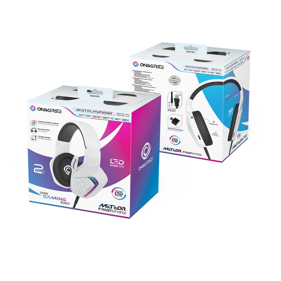 Oniverse Gaming Headset Meteor - Frost White / PlayStation 5