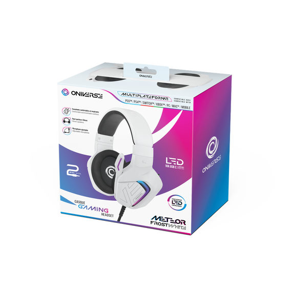 Oniverse Gaming Headset Meteor - Frost White / PlayStation 5