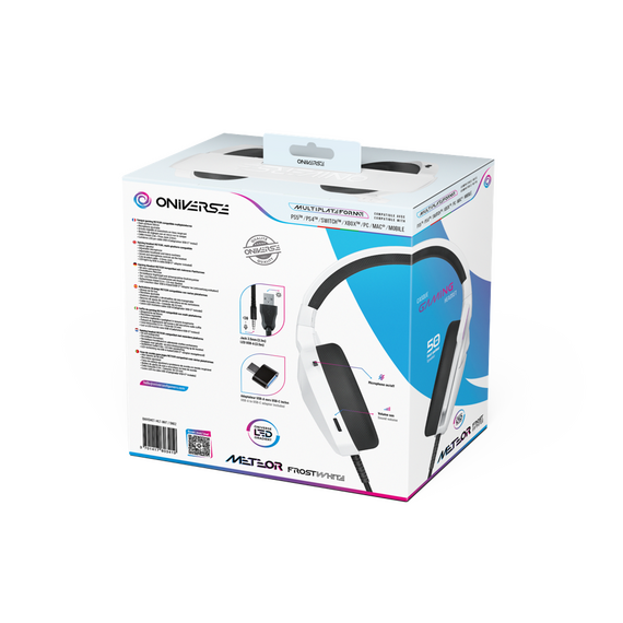 Oniverse Gaming Headset Meteor - Frost White / PlayStation 5