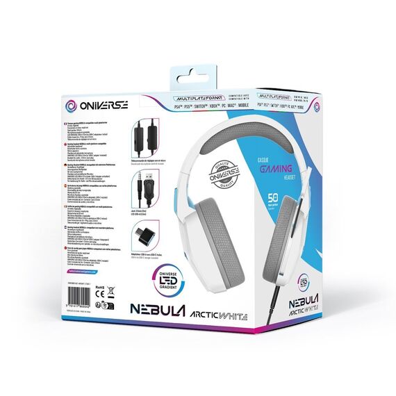 Oniverse Gaming Headset Nebula - Arctic White / PlayStation 5 - Παιχνίδια PS5 - Τίτλοι Παιχνιδιών - Techbox