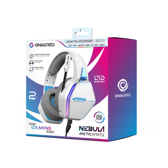 Oniverse Gaming Headset Nebula - Arctic White / PlayStation 5 - Παιχνίδια PS5 - Τίτλοι Παιχνιδιών - Techbox