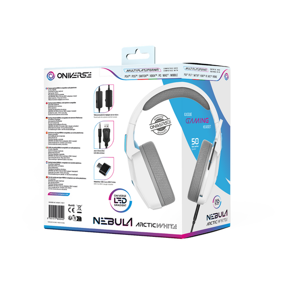 Oniverse Gaming Headset Nebula - Arctic White / PlayStation 5 - Παιχνίδια PS5 - Τίτλοι Παιχνιδιών - Techbox