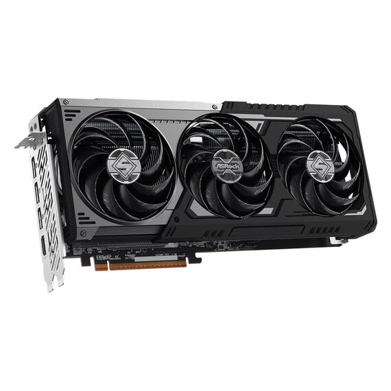 ASRock AMD Radeon™ RX 9070 XT Steel Legend Dark 16GB graphics card - Graphic Cards - Laptops & PC Builds - Techbox
