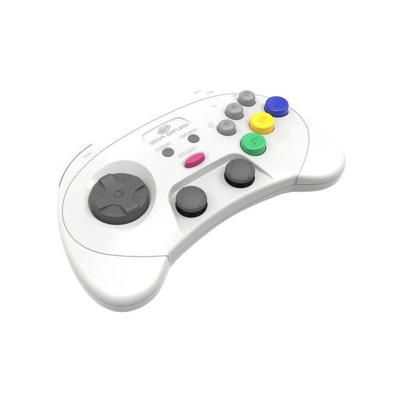 Retro-Bit - SEGA Saturn PRO Controller - White / Video Games and Consoles