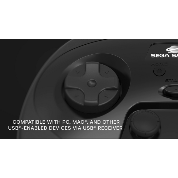 Retro-Bit - SEGA Saturn PRO Controller - White / Video Games and Consoles