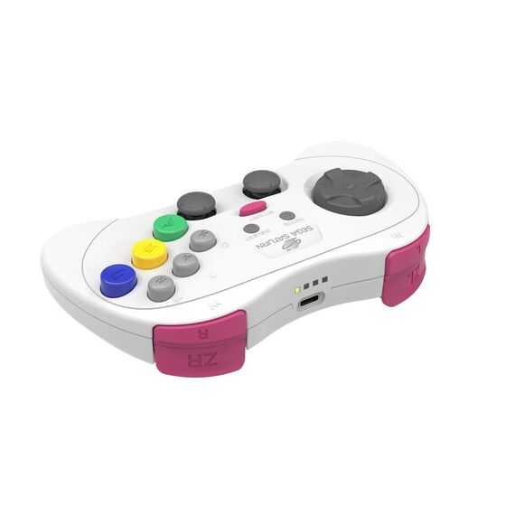 Retro-Bit - SEGA Saturn PRO Controller - White / Video Games and Consoles
