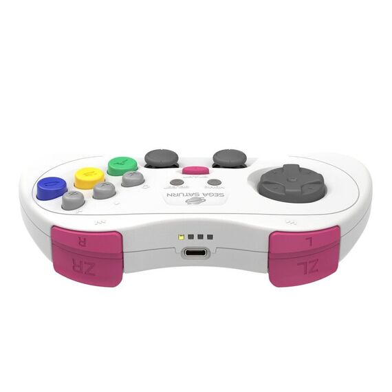 Retro-Bit - SEGA Saturn PRO Controller - White / Video Games and Consoles