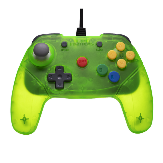 Retro-Fighters - Brawler64 Wired Controller - Green / Video Games and Consoles