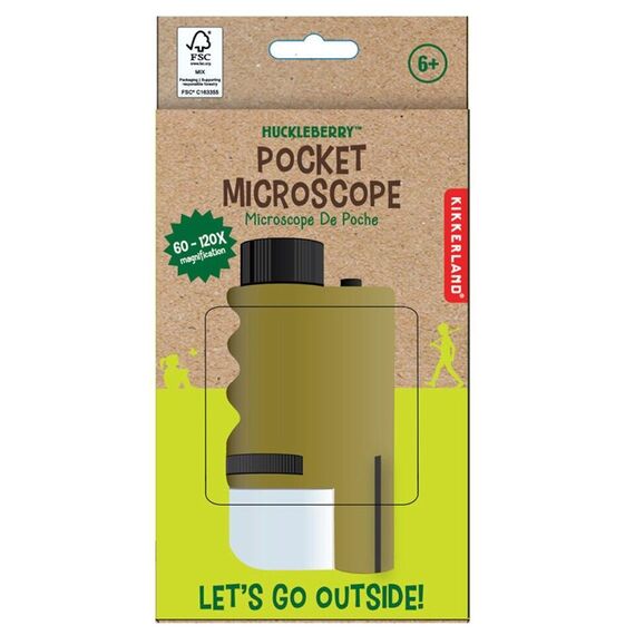 Kikkerland - Huckleberry Pocket Microscope - 7.75 cm x 11.25 cm x 3.25 cm / Electronics - Αταξινόμητα -  - Techbox