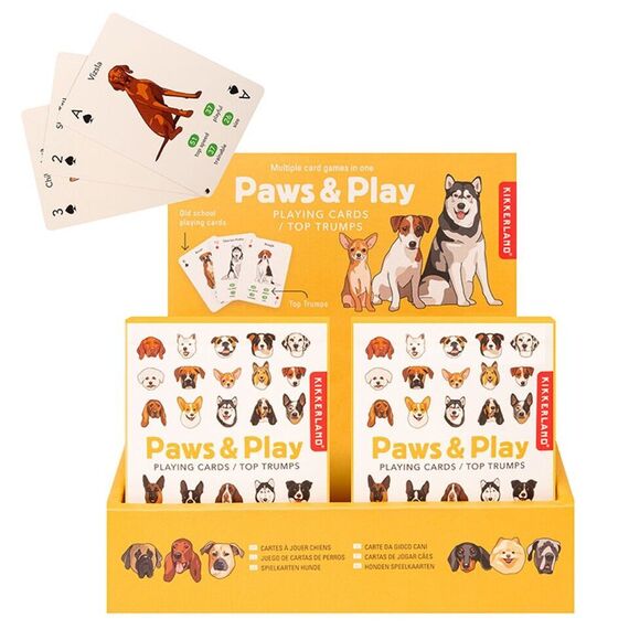 Kikkerland - Paws & Play Playing Cards - (GG274) / Toys