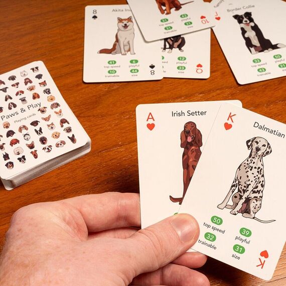 Kikkerland - Paws & Play Playing Cards - (GG274) / Toys