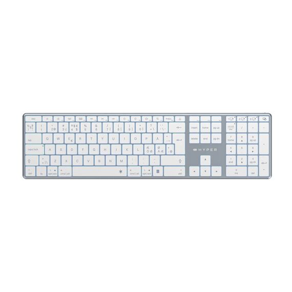 Hyper - Bluetooth 5.0, Wireless Keyboard (Nordic), Space Grey / Computers