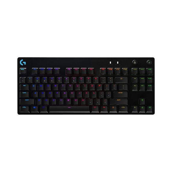 Logitech - PRO Gaming Keyboard - English (UK) - QWERTY Layout - Black - Mechanical Keyswitch - Windows, Mac OS / Computers