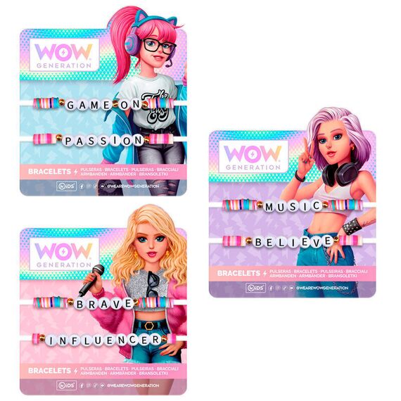 Wow Generation Bracelet message assorted - Jewelry, Bracelets & Necklaces - Gifts - Techbox