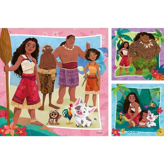 Disney Vaiana 2 puzzle 3x49pcs - Puzzles - Gifts - Techbox
