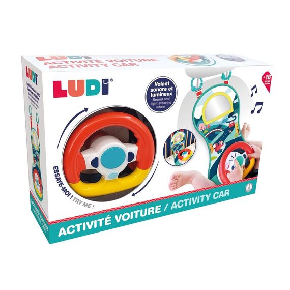 Ludi - Steering wheel with sound - (LU30500) / Toys