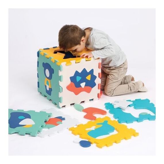 Ludi - Play mat with animals (9 pcs) - LU10023 / Baby and Children