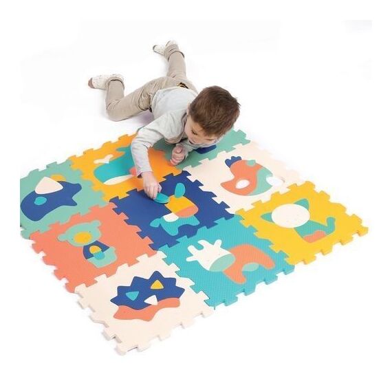 Ludi - Play mat with animals (9 pcs) - LU10023 / Baby and Children