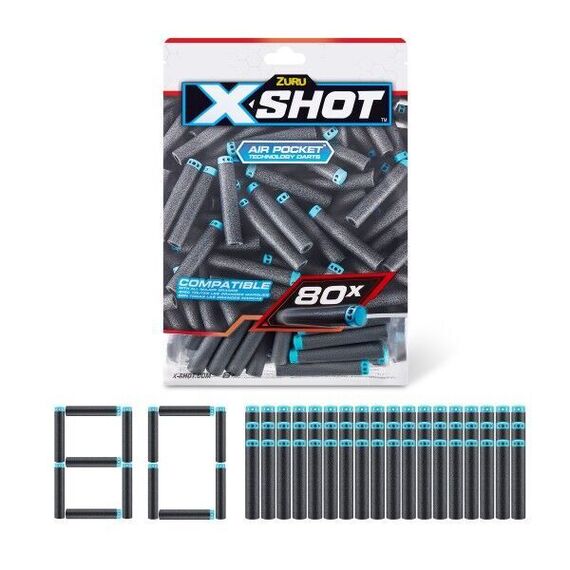 X SHOT-Excel 80PK Refill Darts - (36589) / Toys