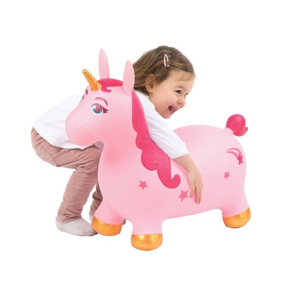 Ludi - Jumping animal - Unicorn - (LU90040) / Toys