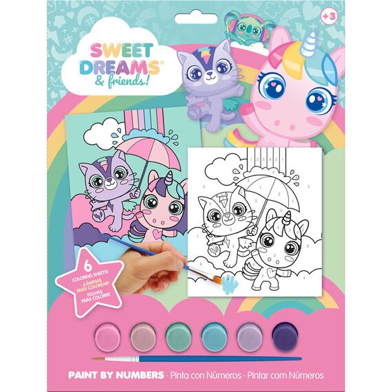 Sweet Dreams paint by numbers set assorted